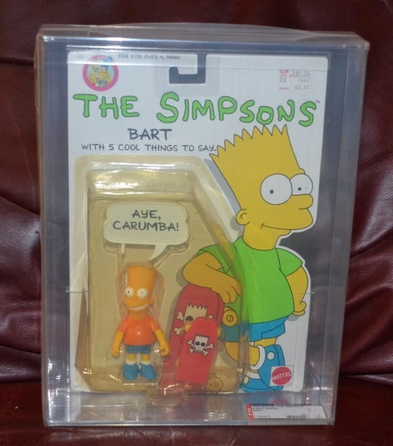 RARE MATTEL SIMPSONS figure AFA Bart Simpson 1990. HARD TO FIND!!! EUR